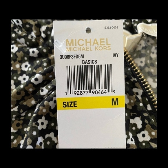 Michael Kors floral sleeveless dress w/ zip up M - Picture 11 of 11